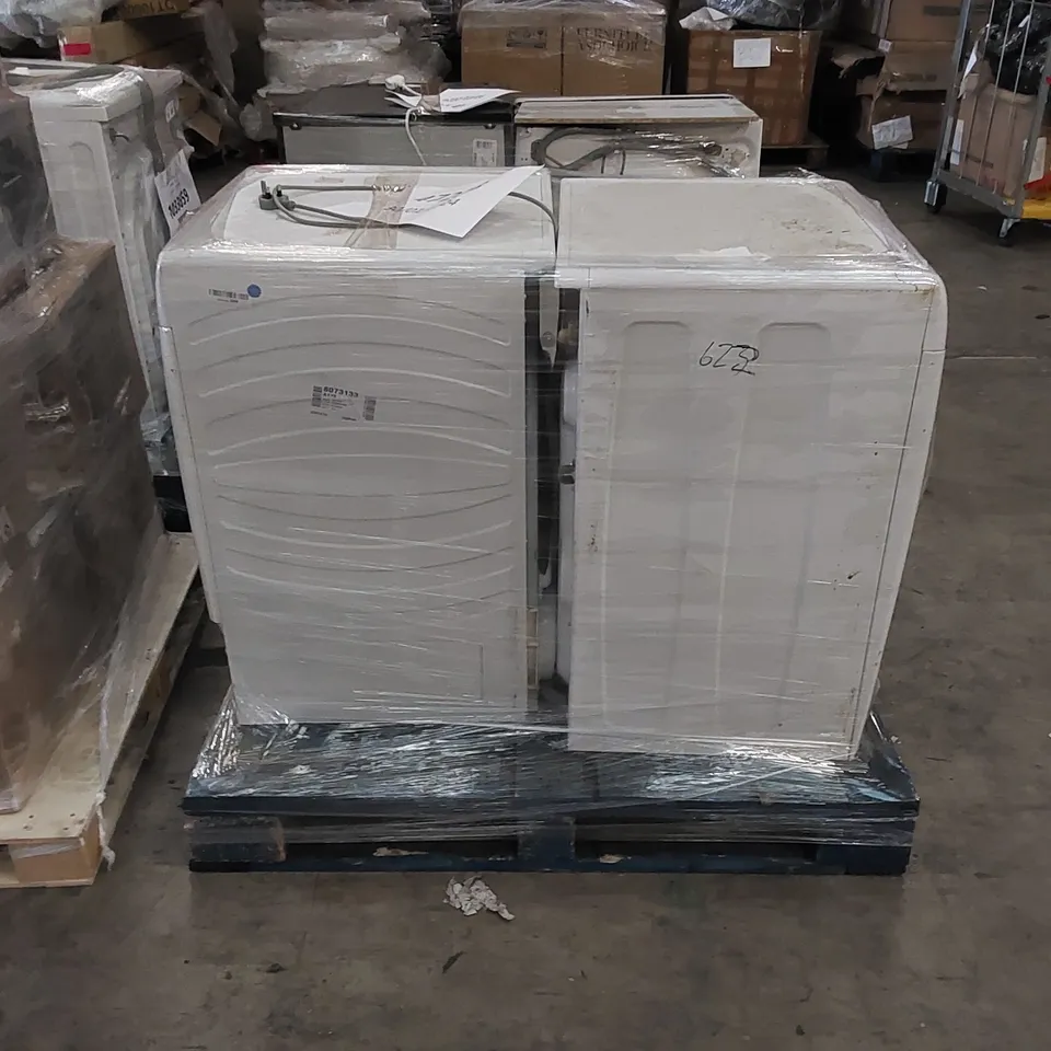 HOOVER H-DRY 300 9KG CONDENSER TUMBLE DRYER WHITE AND CANDY SMART PRO FREESTANDING WASHING MACHINE WHITE - UNPROCESSED RAW RETURNS