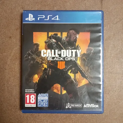CALL OF DUTY BLACK OPS 4 PLAYSTATION 4 VIDEO GAME