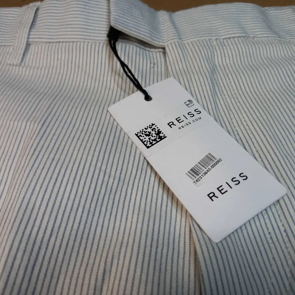REISS RHYME FINE STRIPE SHORTS - SIZE W36