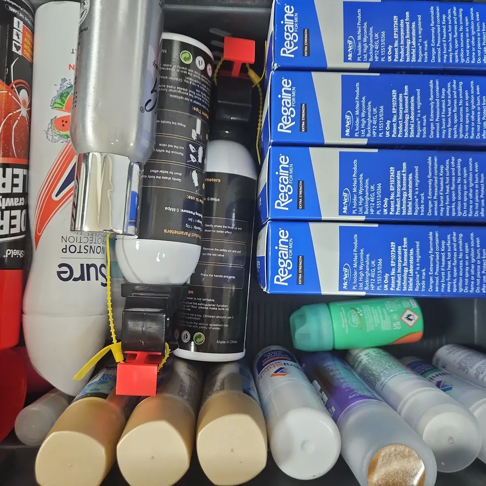 APPROXIMATELY 10 ASSORTED ITEMS TO INCLUDE LOREAL, REGAINE, ETC - COLLECTION ONLY