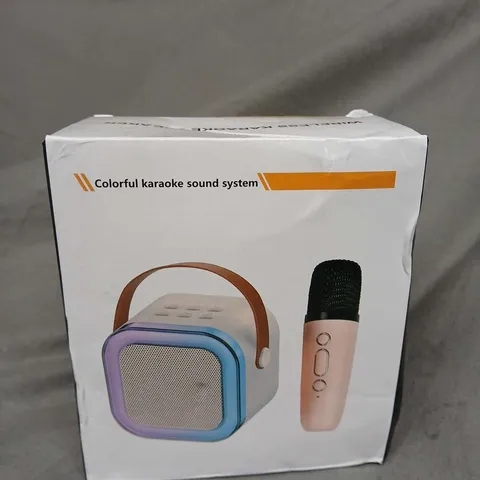 BOX OF APROX 6 WIRELESS KARAOKE SPEAKERS 