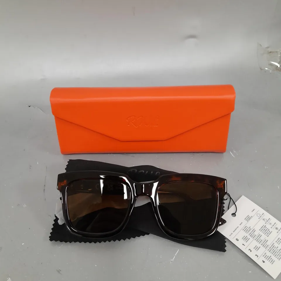 RWL SUNGLASSES AND ORANGE CASE 