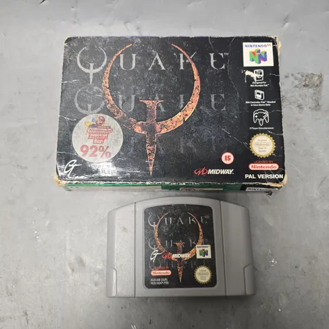BOXED QUAKE FOR NINTENDO 64