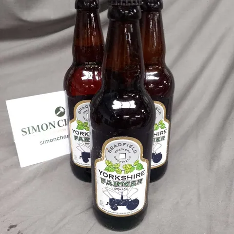 EIGHT BOTTLES OF BRADFIELD BREWERY YORKSHIRE FARMER 4% 500ML