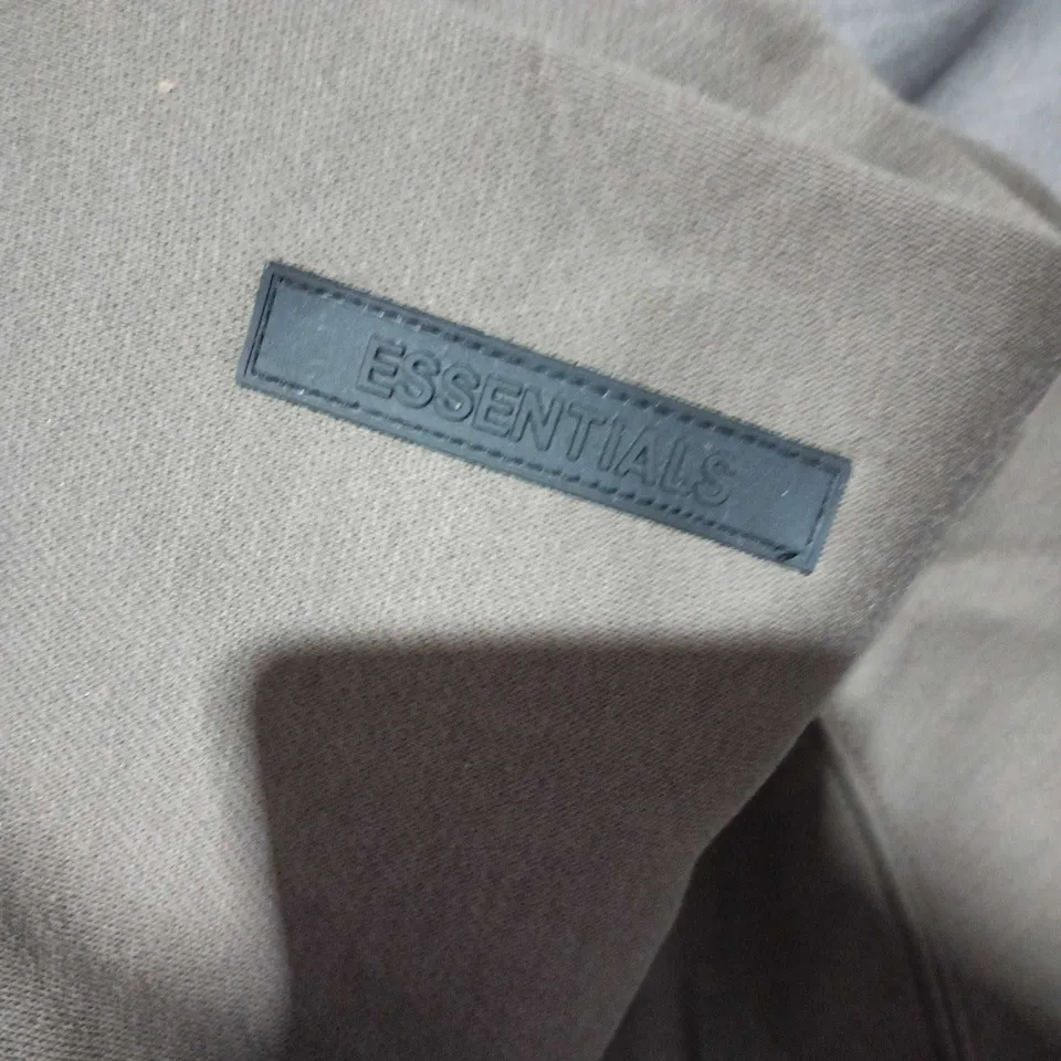 ESSENTIALS MEN'S HOODIE – OLIVE KHAKI, SIZE M