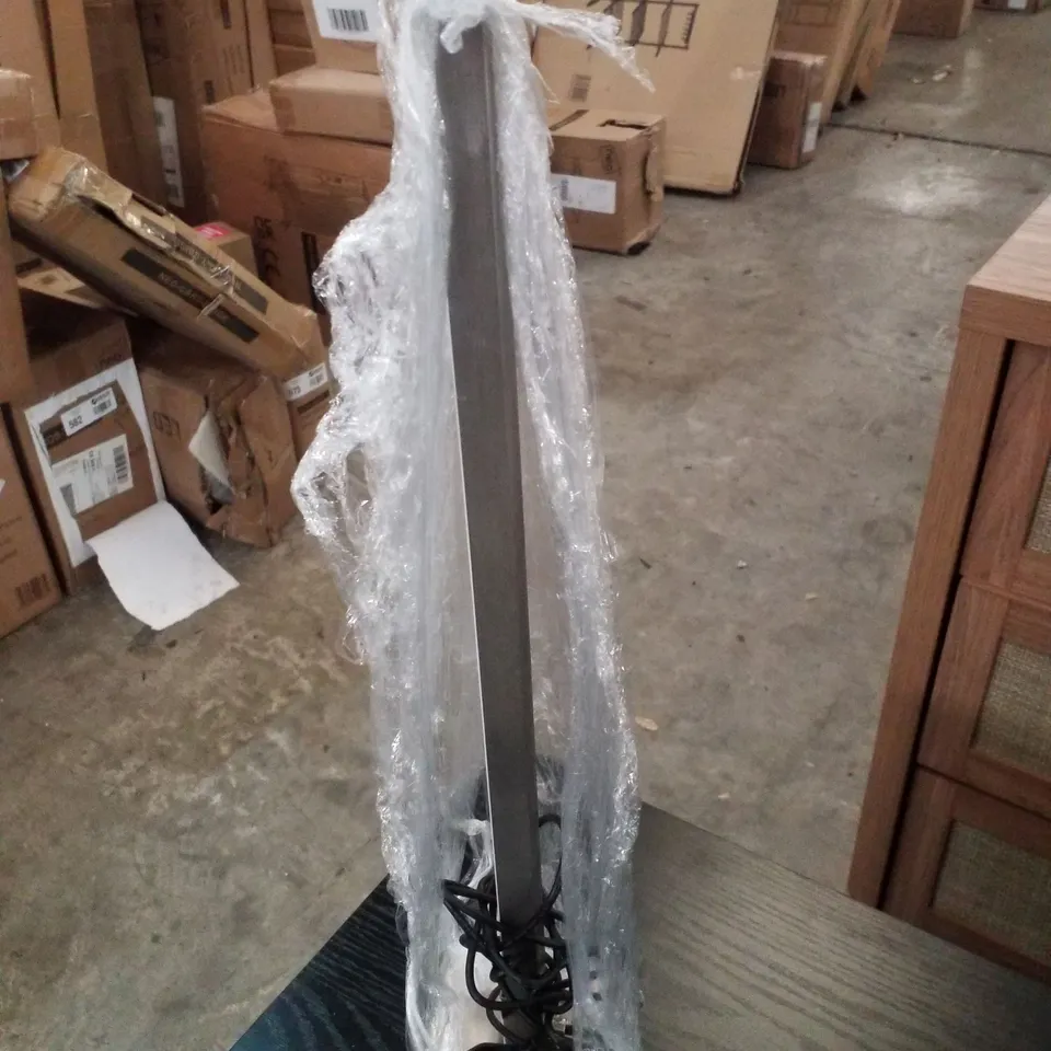 MACAULY 50CM TABLE LAMP - SATIN SILVER 