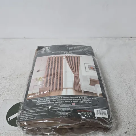 MILANO COLLECTIONS BLACKOUT THERMAL CURTAINS β EYELET/RING TOP, 2 TIEBACKS INCLUDED