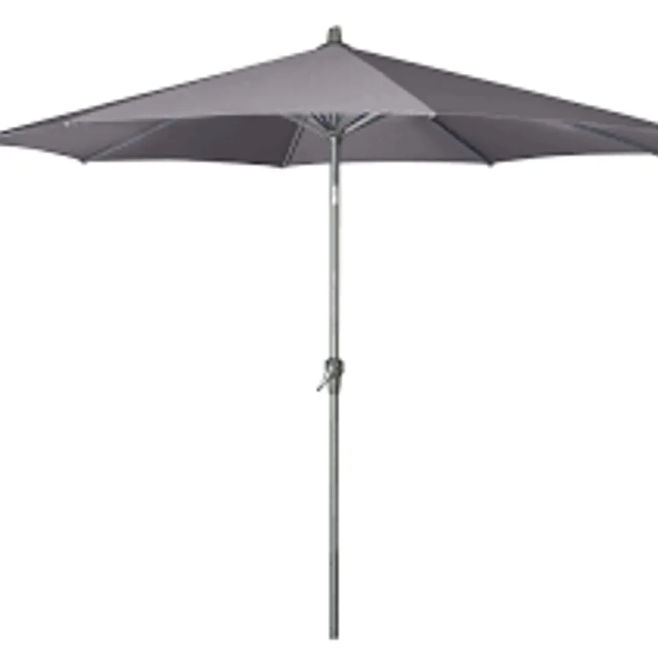 BOXED RIVA ALUMINIUM GARDEN PARASOL 3.5M ANTHRACITE