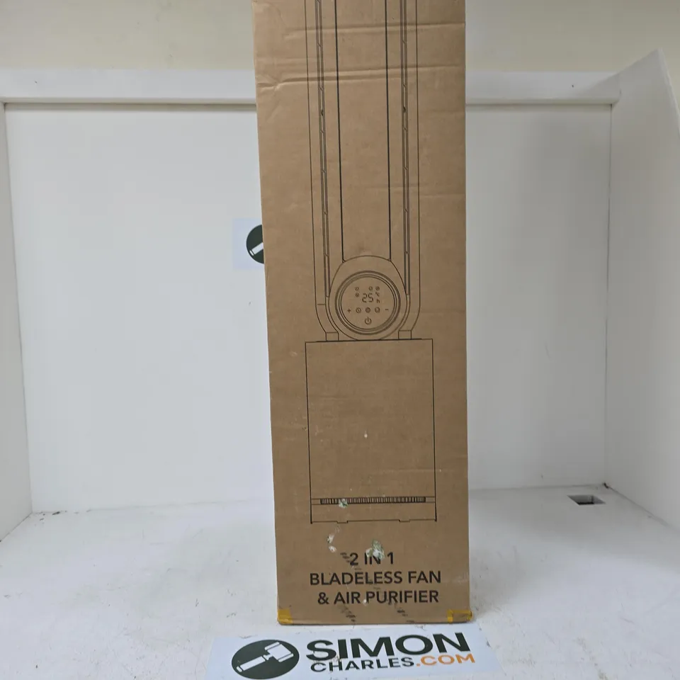BOXED 2-IN-1 BLADELESS FAN & AIR PURIFIER