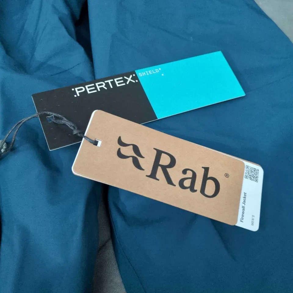 RAB FIREWALL JACKET WITH PERTEX SHIELD – TEMPEST BLUE, UK LARGE (MEN'S)