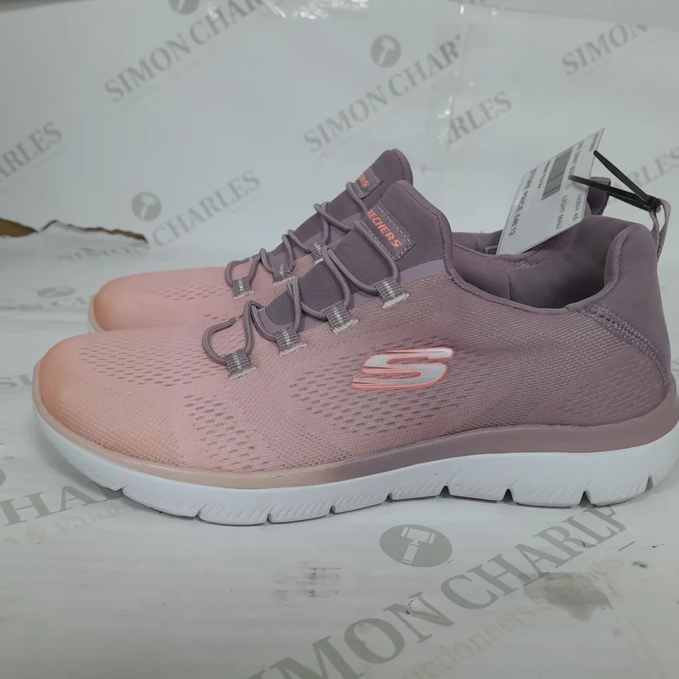 SKETCHERS SLIP ON TRAINER IN PINK SIZE 4.5