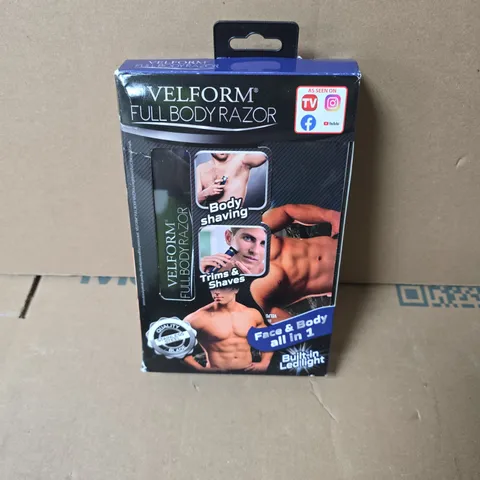 VELFORM FULL BODY RAZOR – FACE & BODY SHAVING DEVICE WITH BUILT-IN LED LIGHT (BOXED)