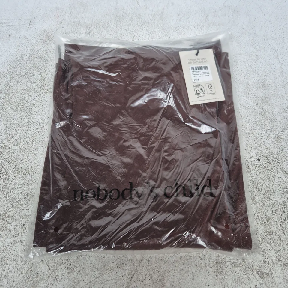 NOBODY'S CHILD DARK BROWN BRIDESMAIDS MIDAXI DRESS – UK 12