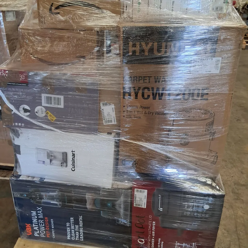 PALLET OF APPROXIMATELY 29 UNPROCESSED RAW RETURN HOUSEHOLD AND ELECTRICAL GOODS TO INCLUDE;