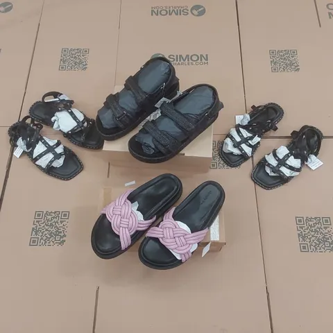 PALLET CONTAINING APPROXIMATELY 170x BRAND NEW ASSORTED DESIGNER SHOES INCLUDING: SIMPLY BE SANDALS/SHOES ECT