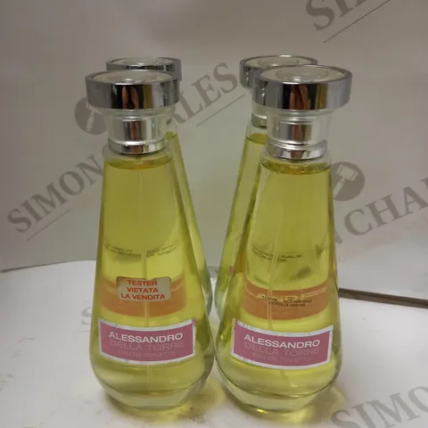 LOT OF 4 X 100ML ALESSANDRO DELLA TORRE EAU DE TOILETTE