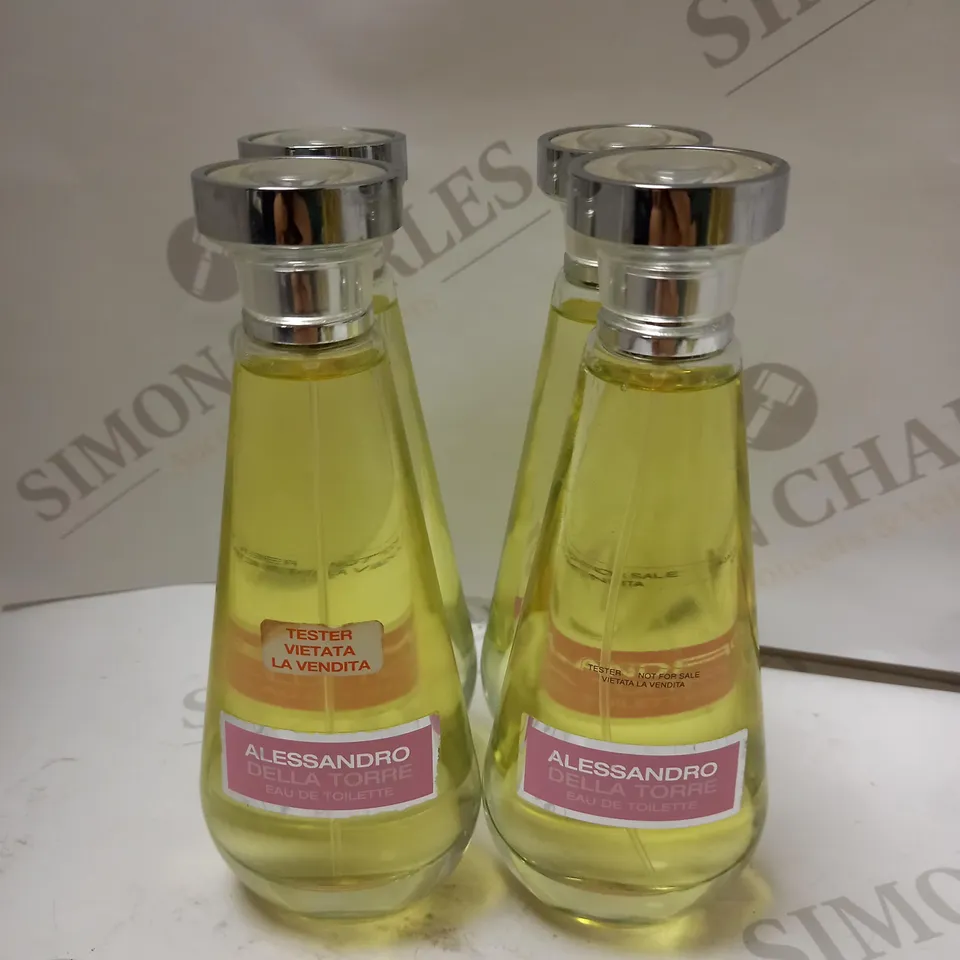 LOT OF 4 X 100ML ALESSANDRO DELLA TORRE EAU DE TOILETTE 