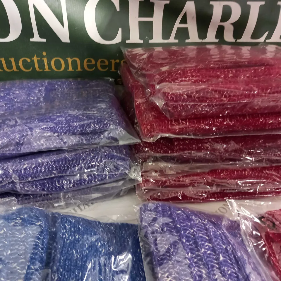 LOT OF 12 COTTONADE ROLL NECK KNITTED JUMPERS - SIZE UNSPECIFIED