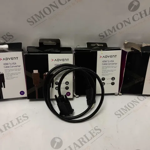 APPROXIMATELY 4 BOXED ADVENT HDMI TO VGA CABLE CONVERTERS