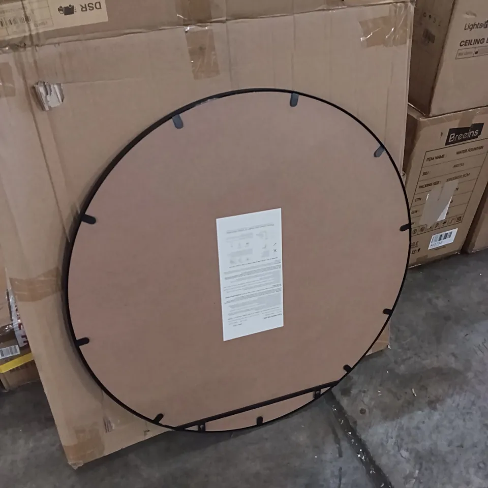 BOXED CIRCULAR MIRROR - BLACK (1 BOX)