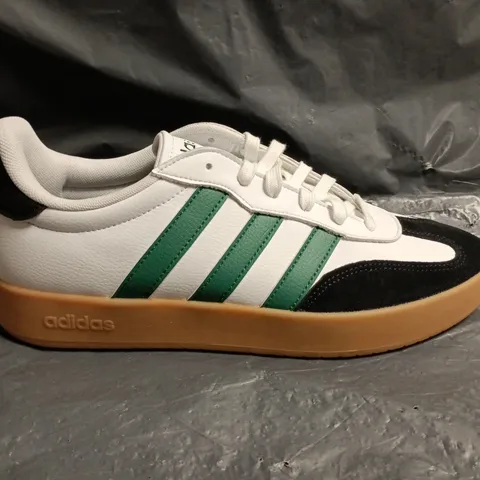 ADIDAS BARREDA MENS TRAINERS IN WHITE/GREEN/BLACK - UK 11