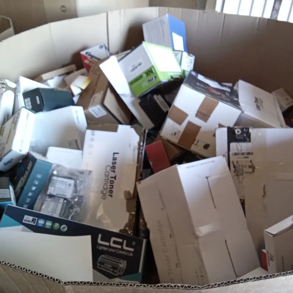 PALLET OF ASSORTED ITEMS INCLUDING LASER TONER CARTRIDGES, VAHDAM INDIAN TEAS, GREENSKY PRINT CARTRIDGES, KINGJET INK CARTRIDGE, LCL DRUM UNIT, COLOURSOFT TONER CARTRIDGES