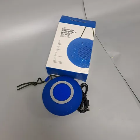 BOXED TYPO SOUNDVIBE WATERPROOF WIRELESS SPEAKER