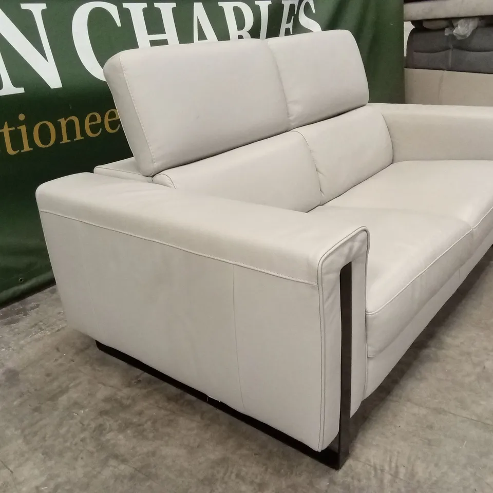 QUALITY DESIGNER ITALIAN MADE ASHLEY 2 SEATER LEATHER MAXI SOFA