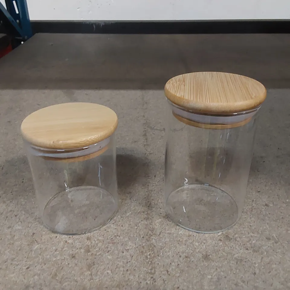 LOT TO APPROX 47 X GLASS JARS - SIZES MAY VARY