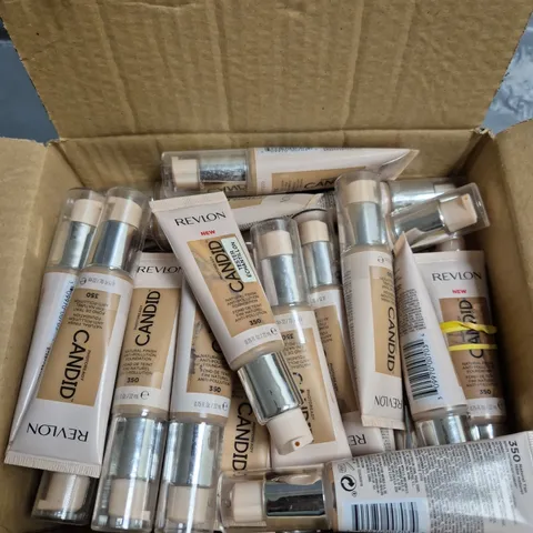 APPROXIMATELY 60 REVLON CANDID NATURAL FINISH ANTI-POLLUTION FOUNDATION - SHADE 350 - 22ML