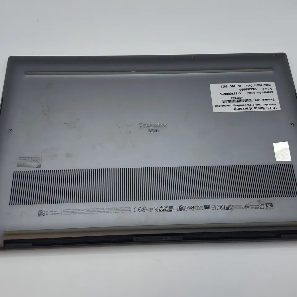 UNBOXED DELL PRECISION 5570 INTEL VPRO I7 LAPTOP IN BLACK