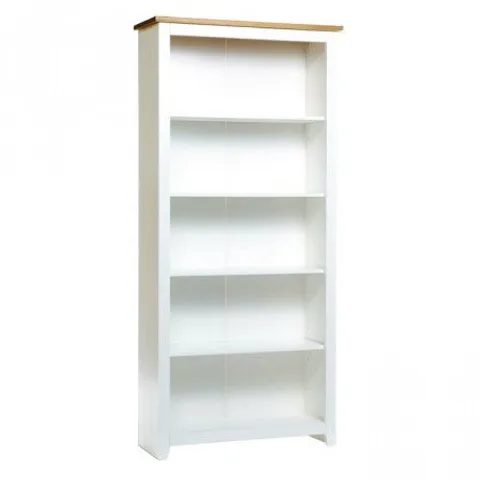 BOXED CATALINA BOOKCASE - WHITE 