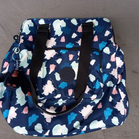 KIPLING CRAVALA TOTE BAG IN NAVY/MULTI