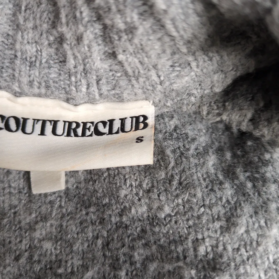 THE COUTURE CLUB GREY KNIT JUMPER – SIZE S