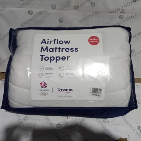 AIRFLOW MATTRESS TOPPER DOUBLE BED