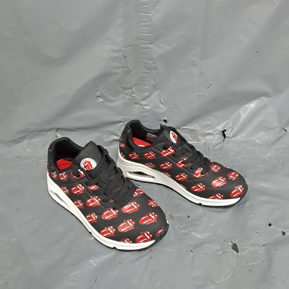 SKETCHERS ROLLING STONE TRAINERS BLACK UK 4
