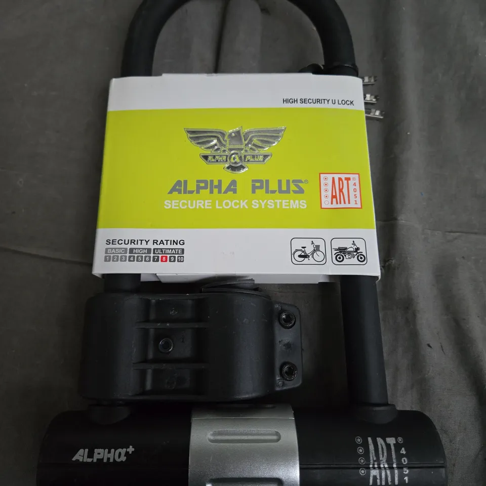 ALPHA PLUS SECURE LOCK SYSTEMS 