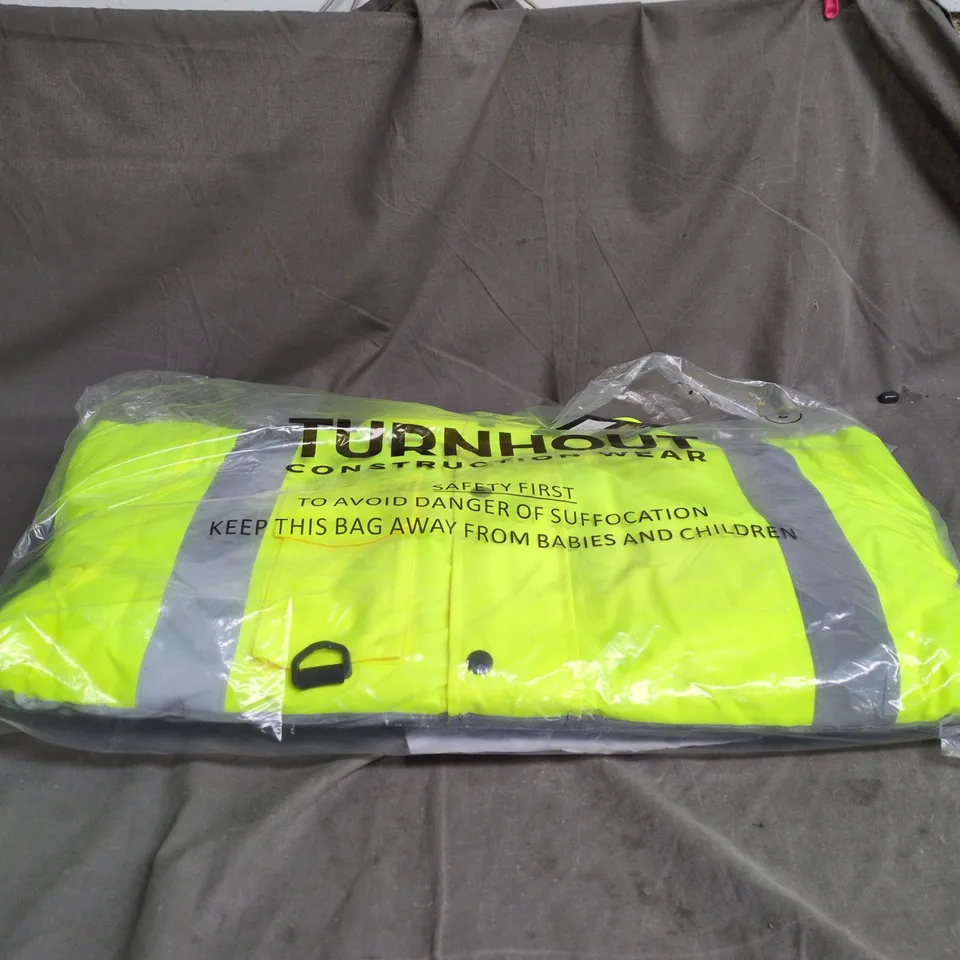 TURNHOUT CONSTRUCTION WEAR HI VIS JACKET LARGE