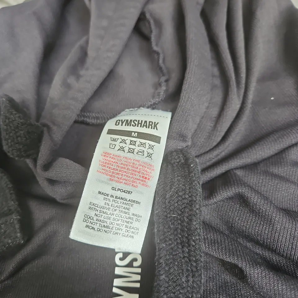 GYMSHARK BLACK MEDIUM HOODIE