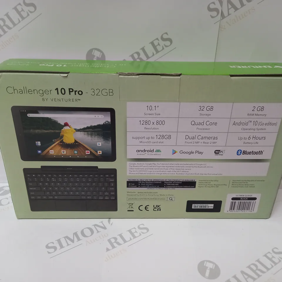 BRAND NEW BOXED VENTURER 10.1" TABLET WITH DETACHABLE KEYBOARD