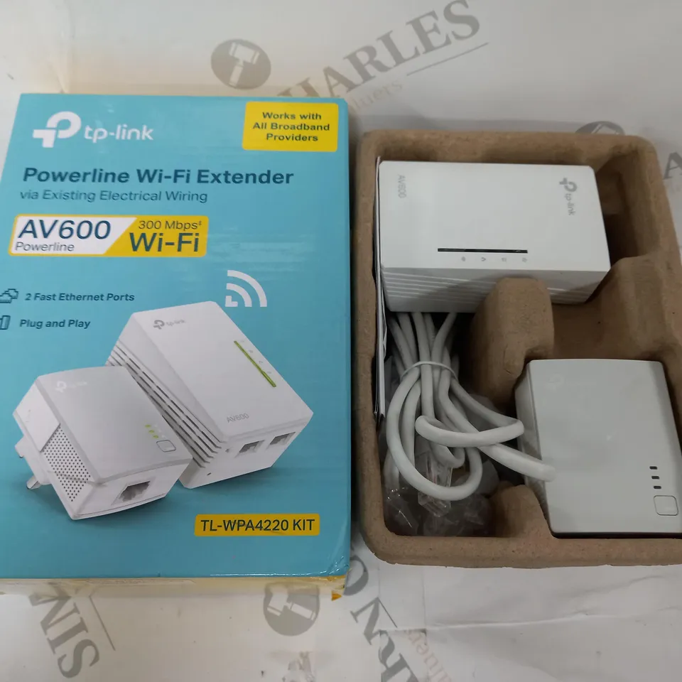 BOXED SEALED TP-LINK AV600 POWERLINE WIFI KIT