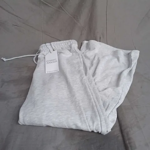 STRADIVARIUS STRAIGHT JOGGER IN LIGHT GREY SIZE S