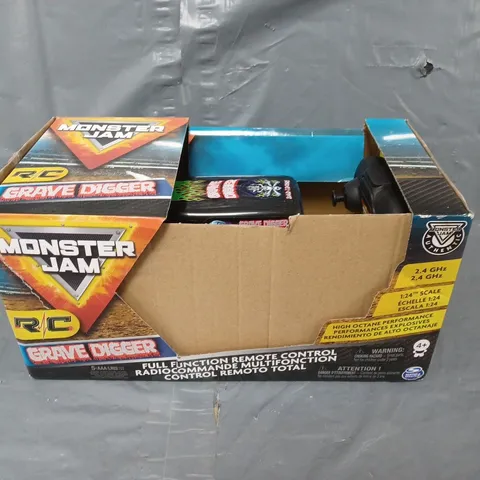BOXED MONSTER JAM GRAVE DIGGER RC CAR 