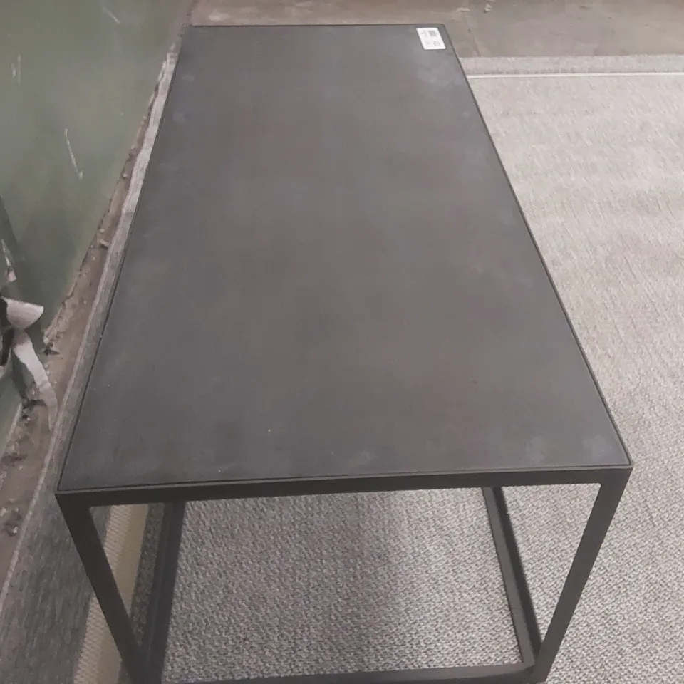 QUALITY EX-SHOWROOM RECTANGULAR SLATE GREY COFFEE TABLE 