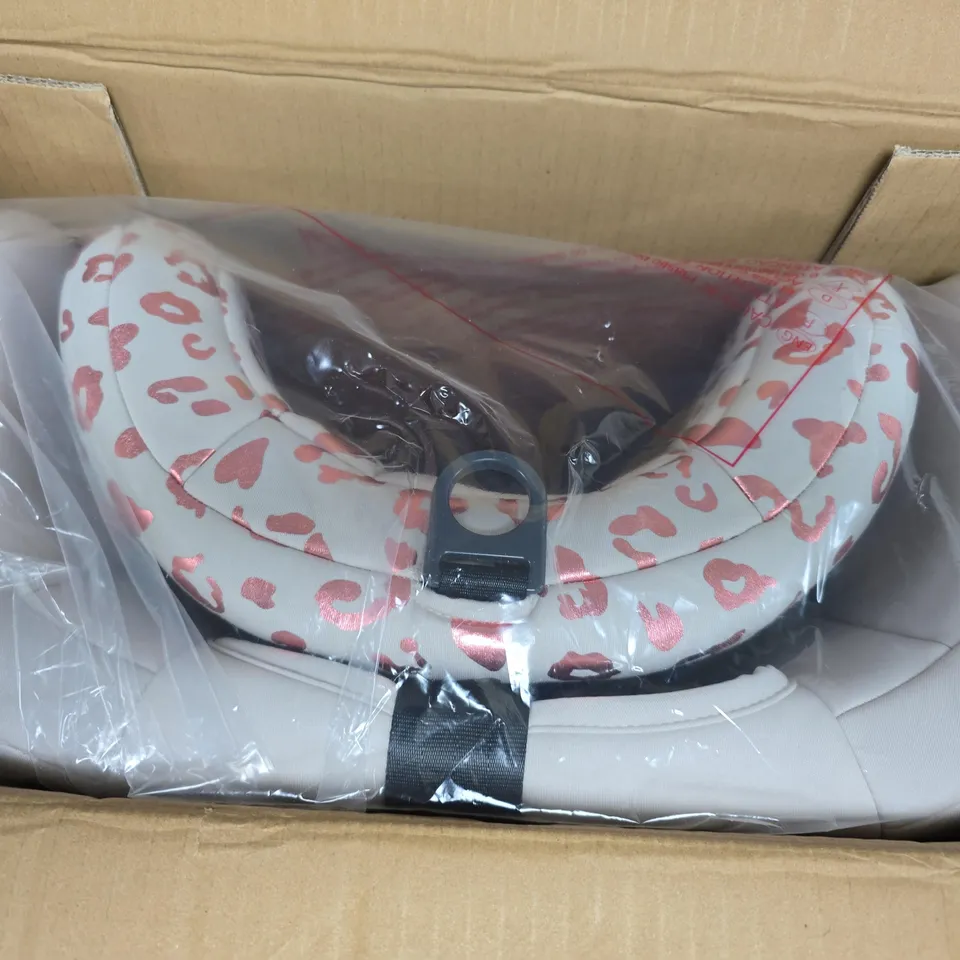 MY BABIIE MBCS75 TODDLER TO BOOSTER R129 CAR SEAT WITH ISOFIX - PINK LEOPARD 