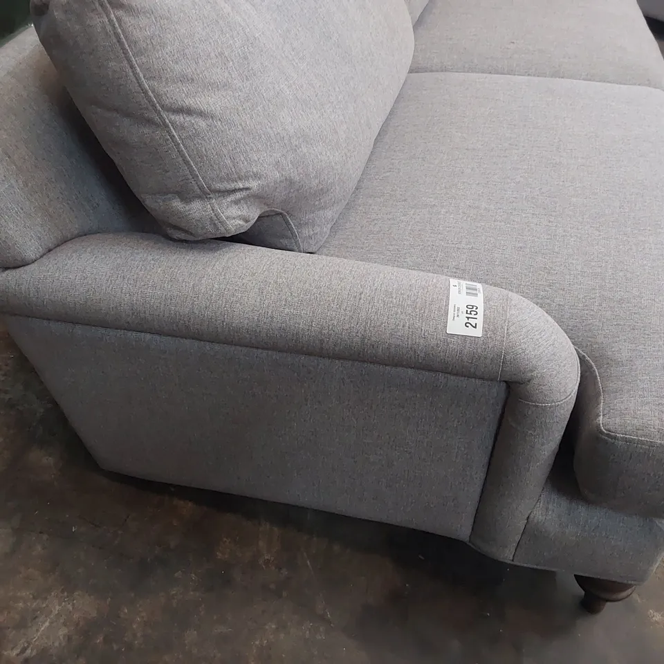 QUALITY BRITISH DESIGNER LOUNGE Co. ROSE THREE SEATER SOFA GREY FABRIC 