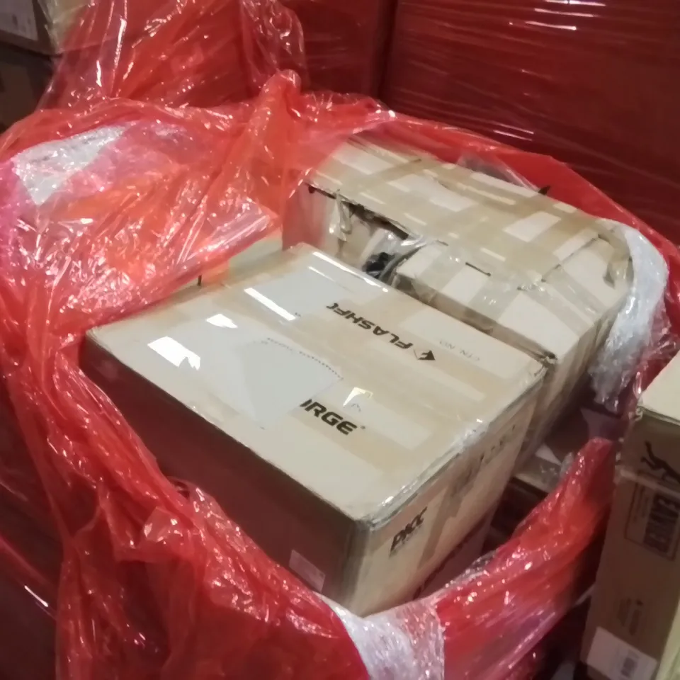 PALLET OF ASSORTED HOUSEHOLD GOODS AND PRODUCTS TO INCLUDE;20KG DUMBELL,ELECTRIC GRILL AND HOTPOT,WALKING PAD