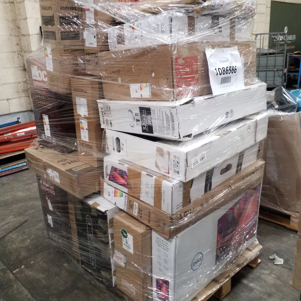 PALLET OF APPROXIMATELY 20 UNPROCESSED RAW RETURN MONITORS TO INCLUDE;