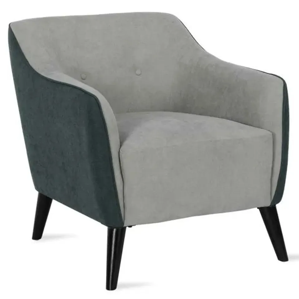 BOXED KAYDEN ACCENT CHAIR - GREY/CHENILLE (1 BOX)