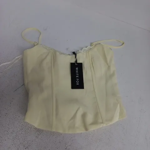 WHITE FOX ITS A LOVE STORY BUSTIER IN LEMON - S